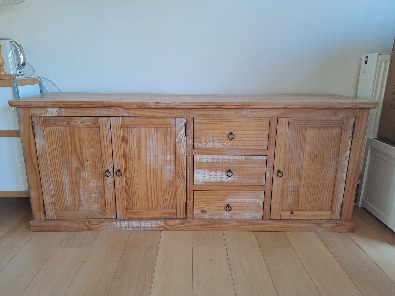 Grand buffet rustique "Maisons du Monde" (200 x 80 x 50), Maison & Meubles, 200 cm ou plus, Avec tablette(s), Moins de 100 cm