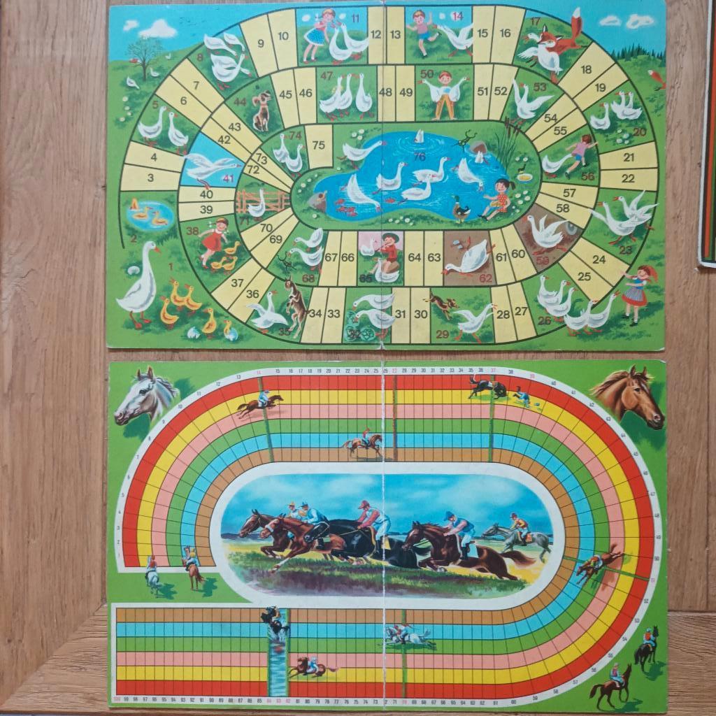 3 x Bordspel karton vintage jaren 50, Ophalen of Verzenden, Gebruikt