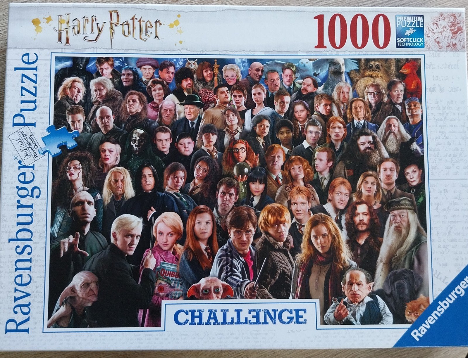 puzzel Harry potter challenge 1000 stukjes, Ophalen, 500 t/m 1500 stukjes, Nieuw, Legpuzzel