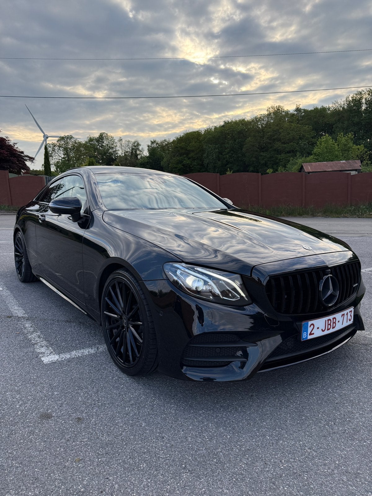 Mercedes Benz Classe E220d Coupé, Auto's, Automaat, Achterwielaandrijving, Zwart, Leder