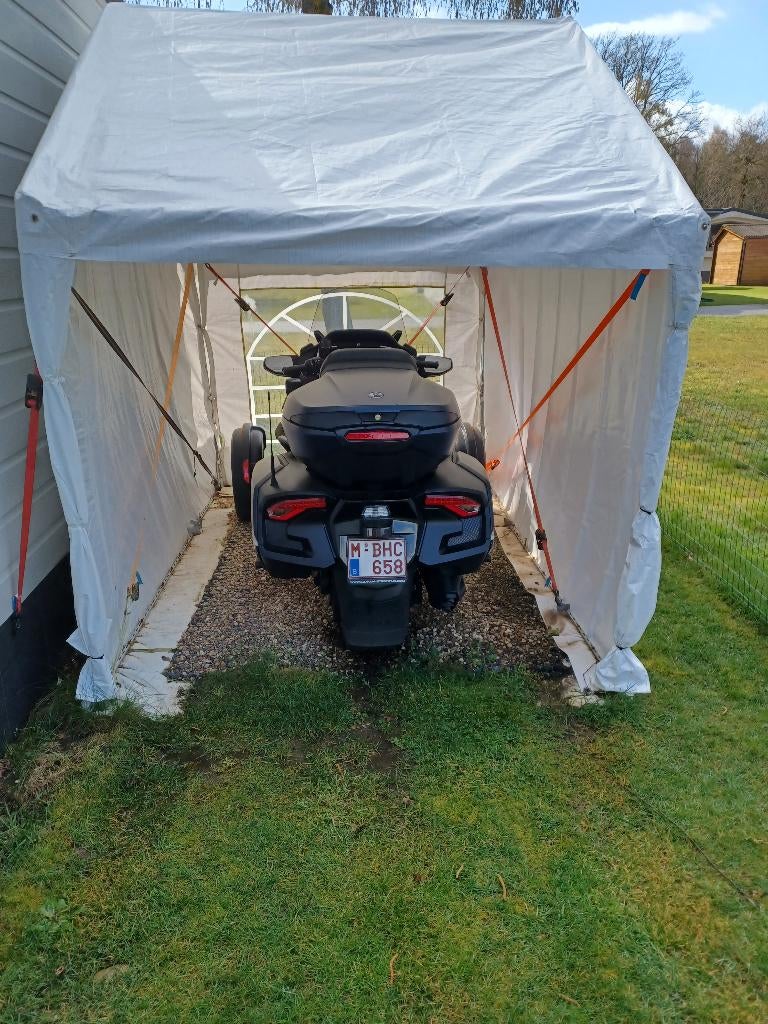 party moter of fiets tent, Ophalen