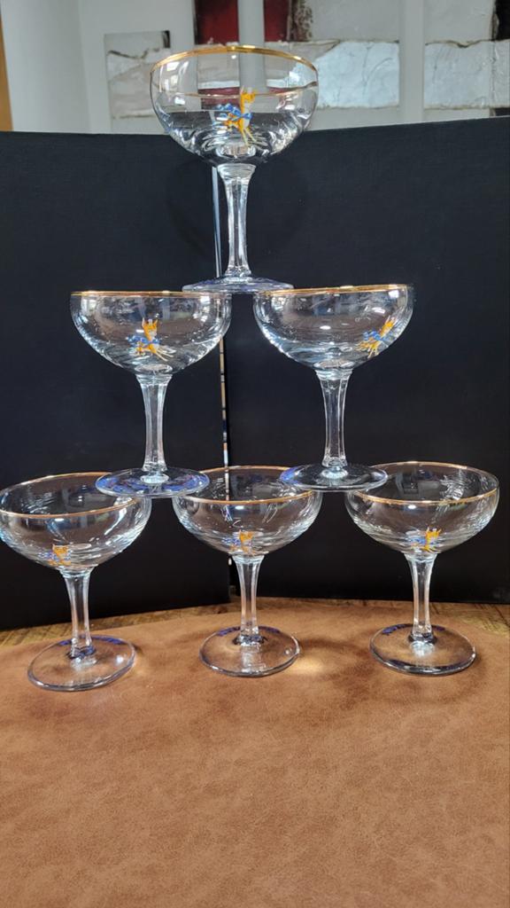 En parfait état ! Set de 6 verres Vintage Babycham (1960), Enlèvement