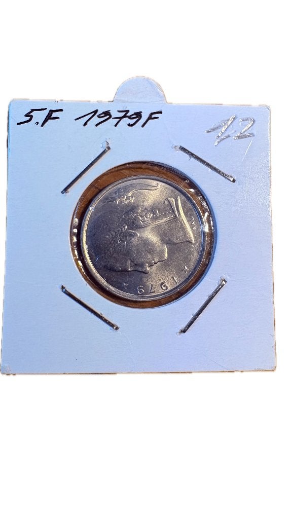BAUDOUIN I : 5 FRANCS 1979F, Timbres & Monnaies, Enlèvement ou Envoi