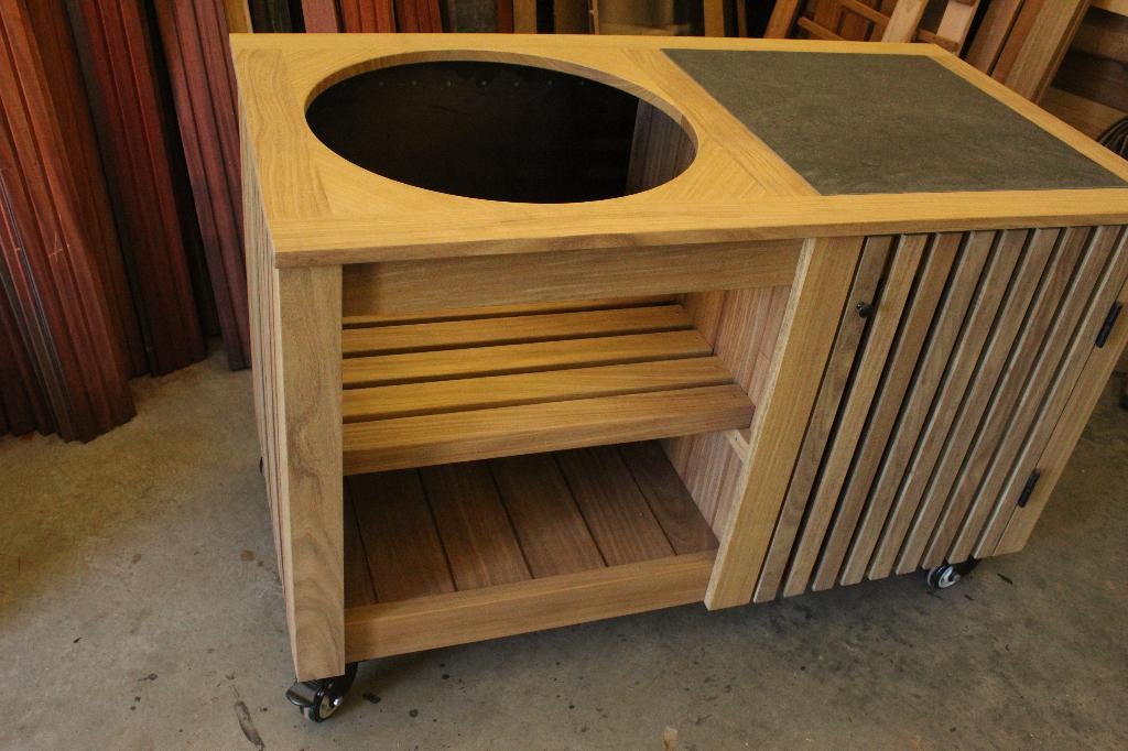 bbq meubel voor de kamado, Tuin en Terras, Houtskoolbarbecues, Nieuw, Ophalen of Verzenden