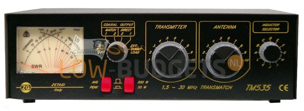 Zetagi TM535 SWR Meter met Ingebouwde Matcher, Verzenden