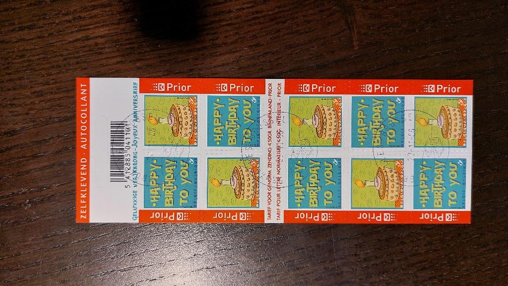 België: Happy Birthday - B69, Met stempel, Ophalen of Verzenden, Gestempeld, Gestempeld