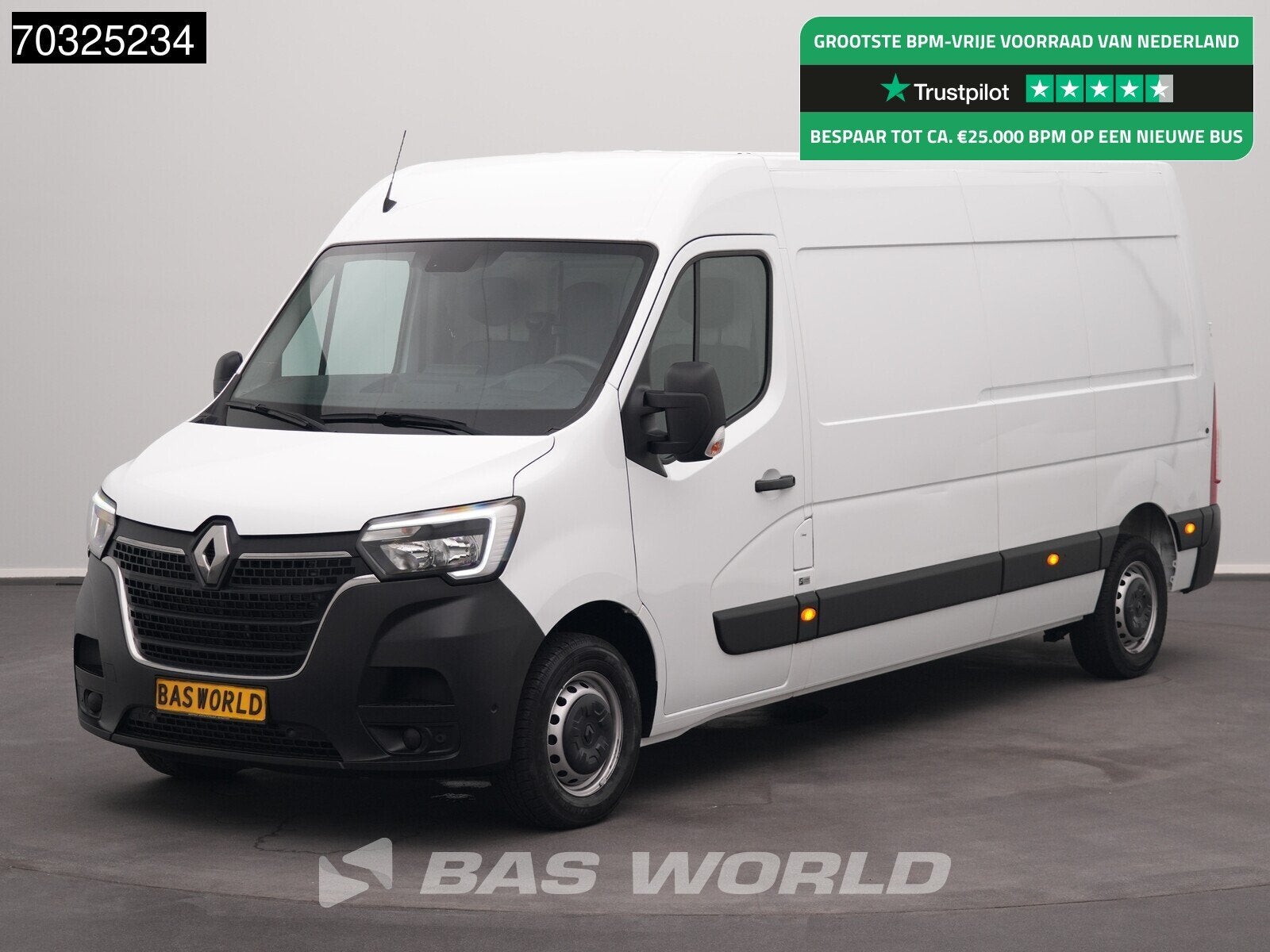 Renault Master 135PK L3H2 LED Airco Cruise Parkeersensoren v, Auto's, Bestelwagens en Lichte vracht, 135 pk, Stof, Gebruikt, Euro 6