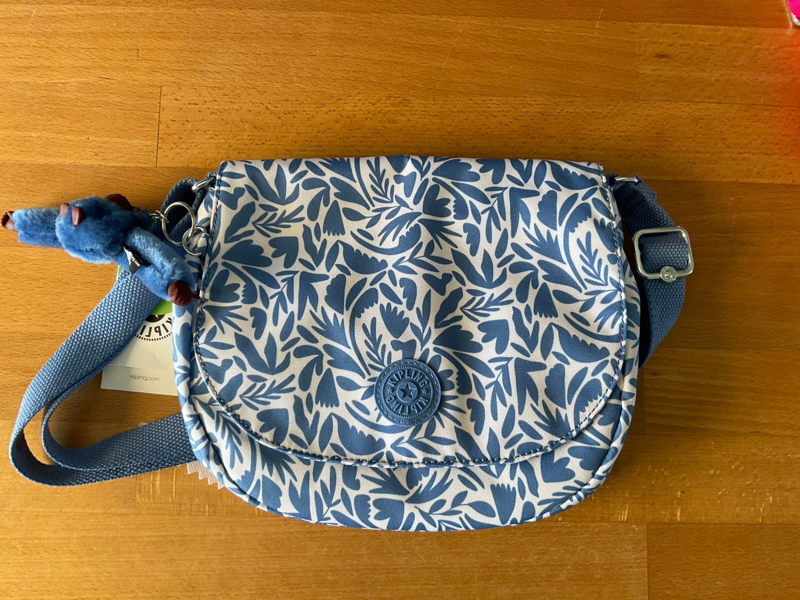 Sac à bandoulière Kilpling avec portefeuille assorti, Enlèvement ou Envoi, Neuf, Bleu, Kipling