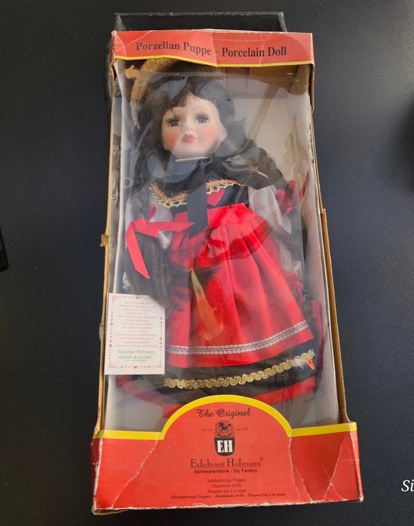 Porseleine pop, handgemaakte, Edeltraut Hofmann van 1954, Verzamelen, Poppen, Ophalen, Pop