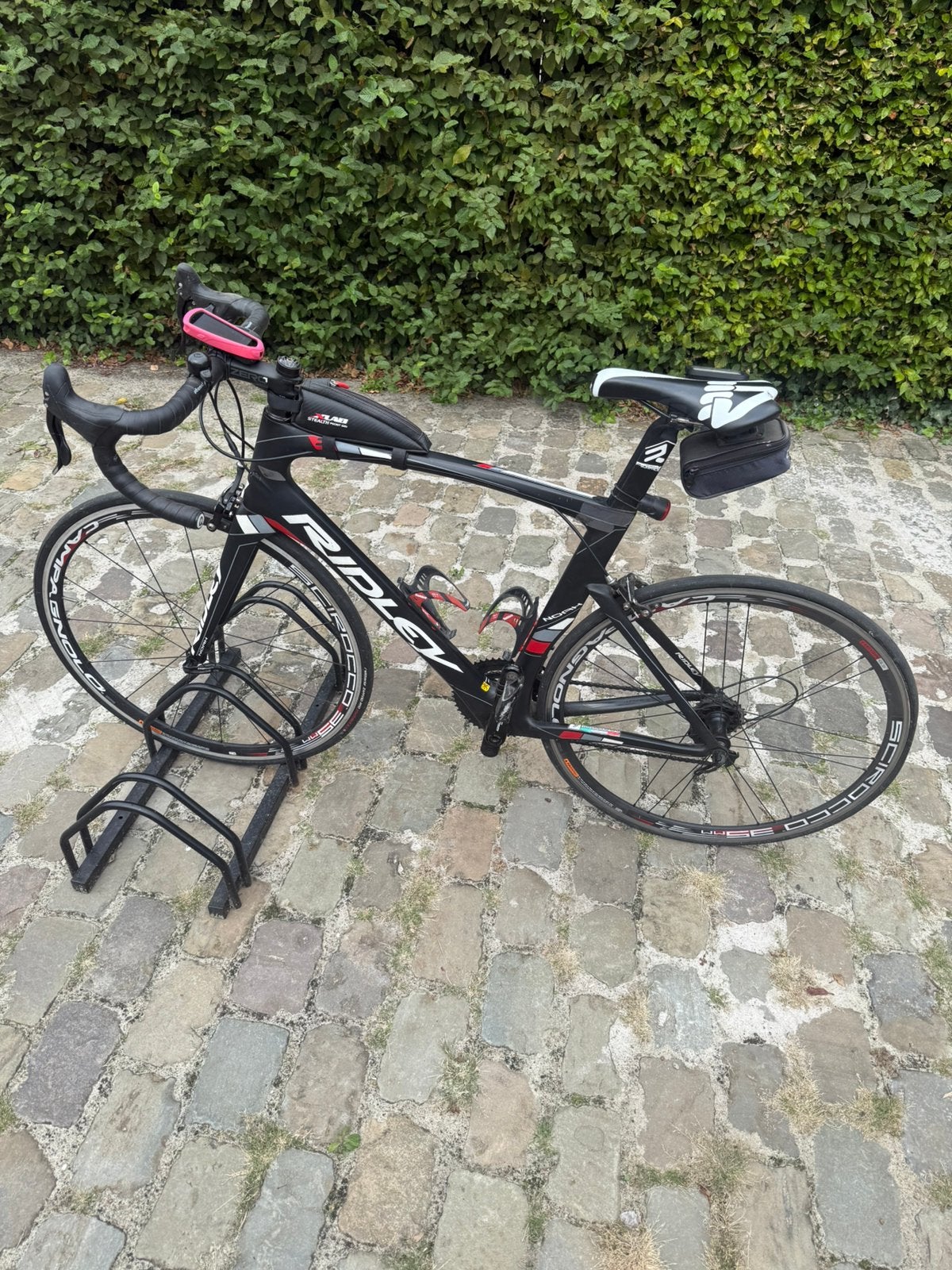 Ridley Noah Potenza  + Garmin 1030 + accessoires, Gebruikt, Velgrem, Overige maten, Ophalen