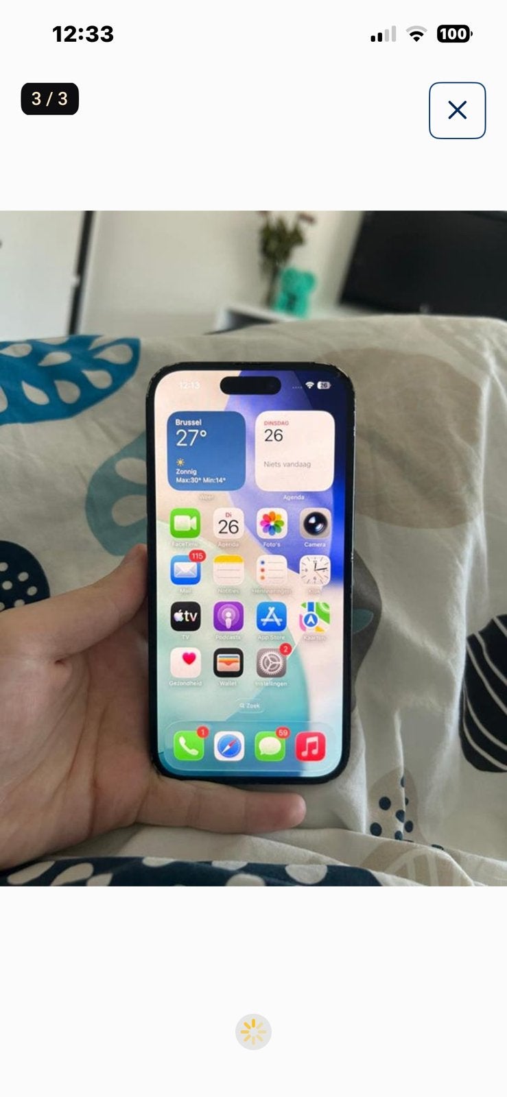 Iphone 15, Telecommunicatie, Ophalen, Zo goed als nieuw, IPhone 15