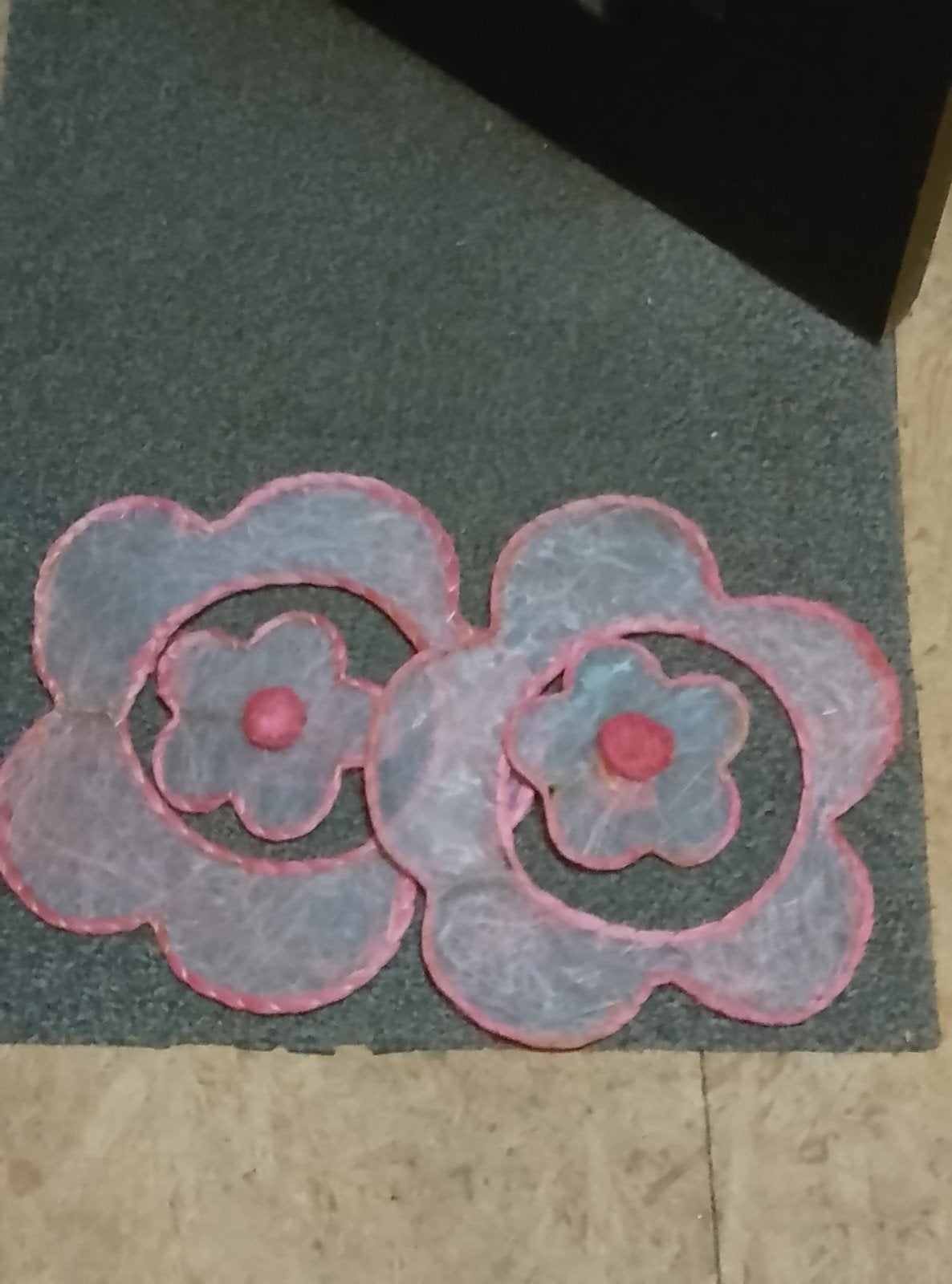Stoffen bloemen, versiering, Ophalen