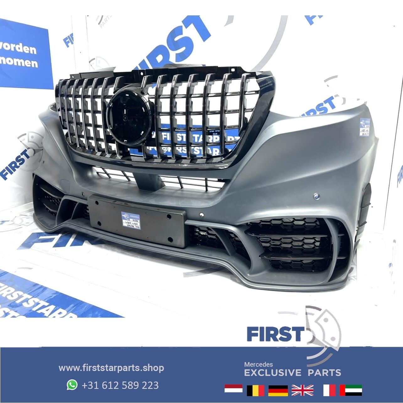 W907 SPORT AMG LOOK BUMPER Mercedes SPRINTER W910 VOORBUMPER, Gebruikt, -, Voor, Ophalen of Verzenden