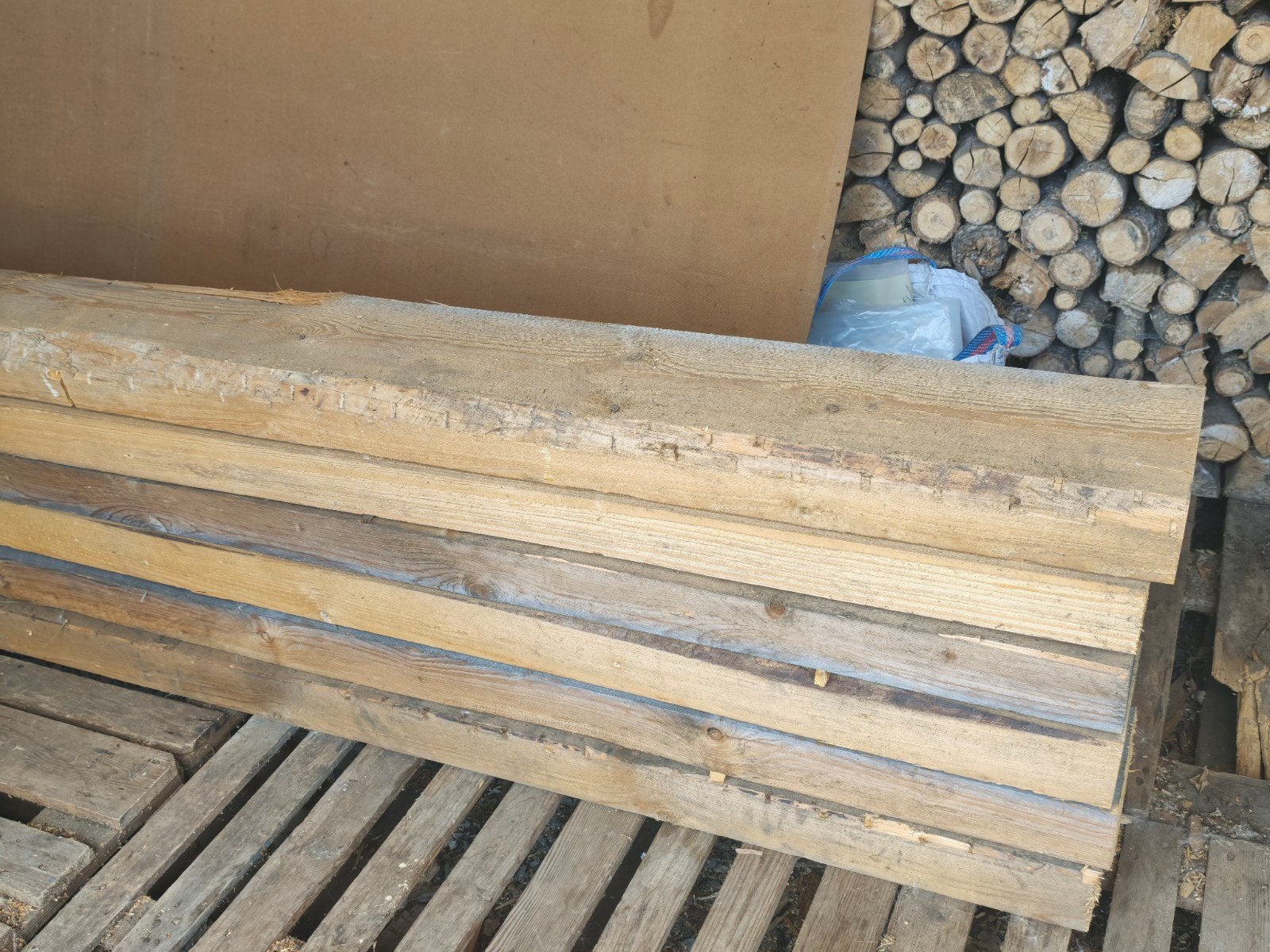 Houten balken, Ophalen, Balken