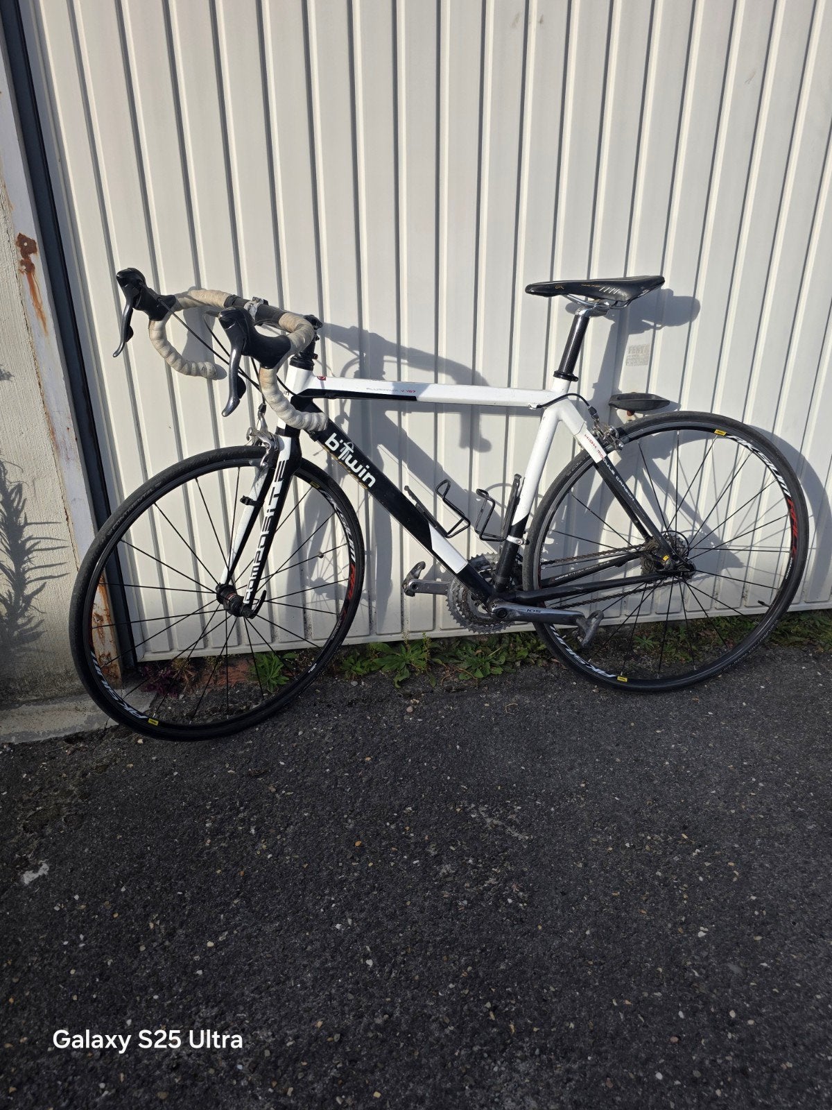 B'Twin racefiets – Shimano 105 – Mavic Aksium, 53 tot 57 cm, Ophalen of Verzenden, Gebruikt, 10 tot 15 versnellingen