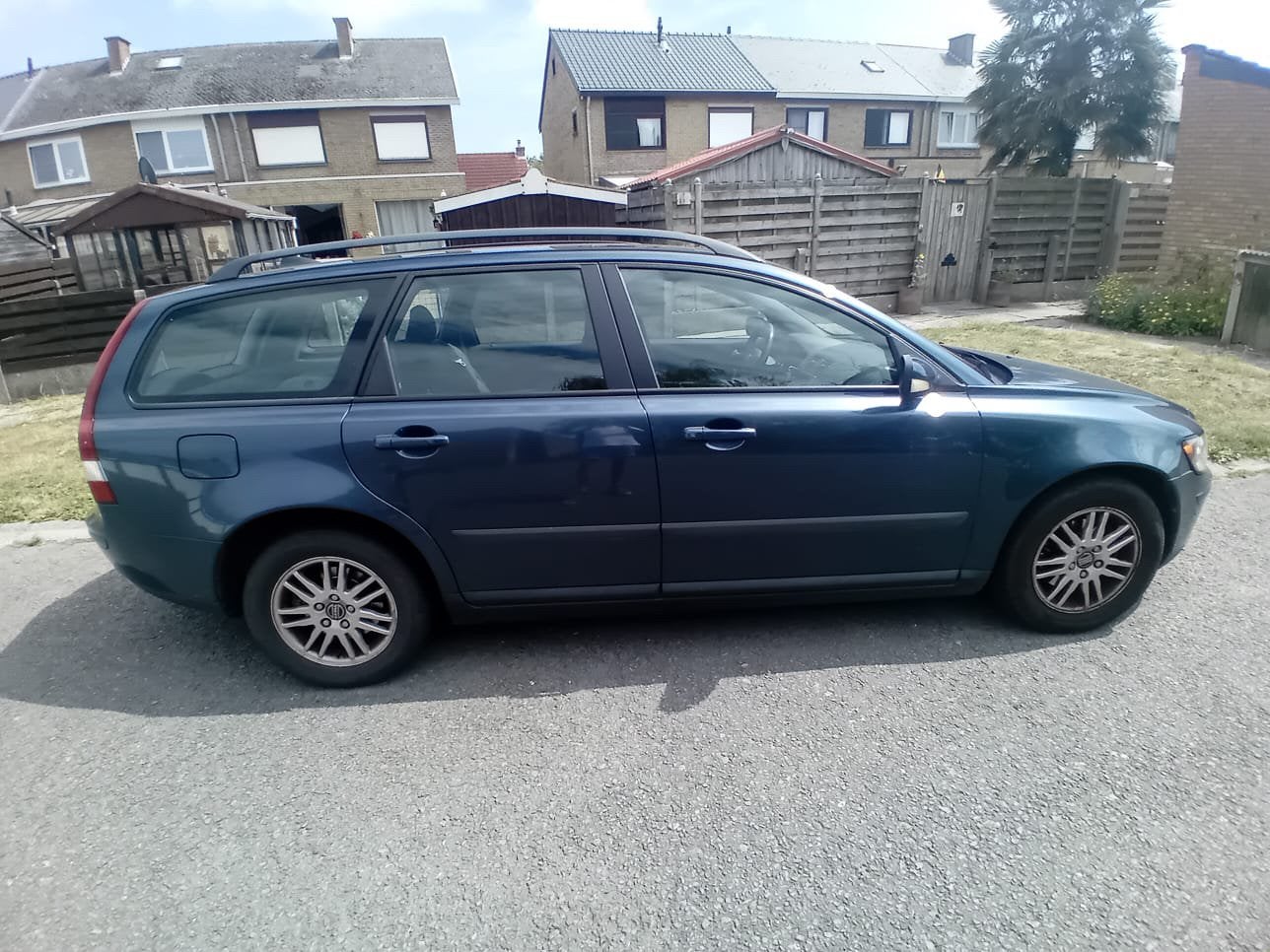 Volvo v50 2006 222000km airco, Auto's, Stof, Zwart, Blauw, 5 deurs