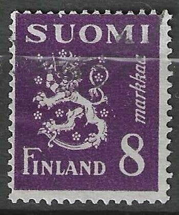 Finlande 1945/1948 - Yvert 299 - Armoiries - 8 m (ST), Envoi, Finlande, Affranchi