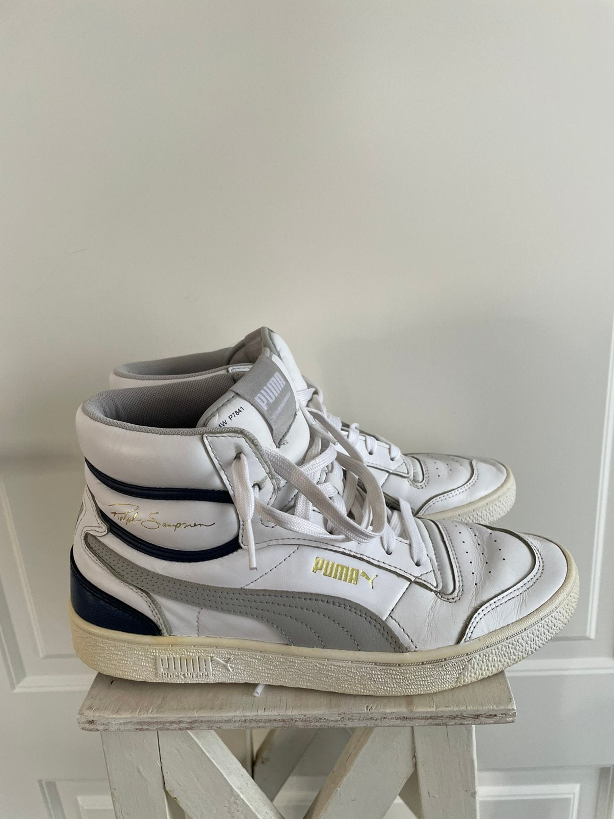 Puma hoge sneakers maat 40 unisex, Comme neuf, Enlèvement, Blanc, Baskets