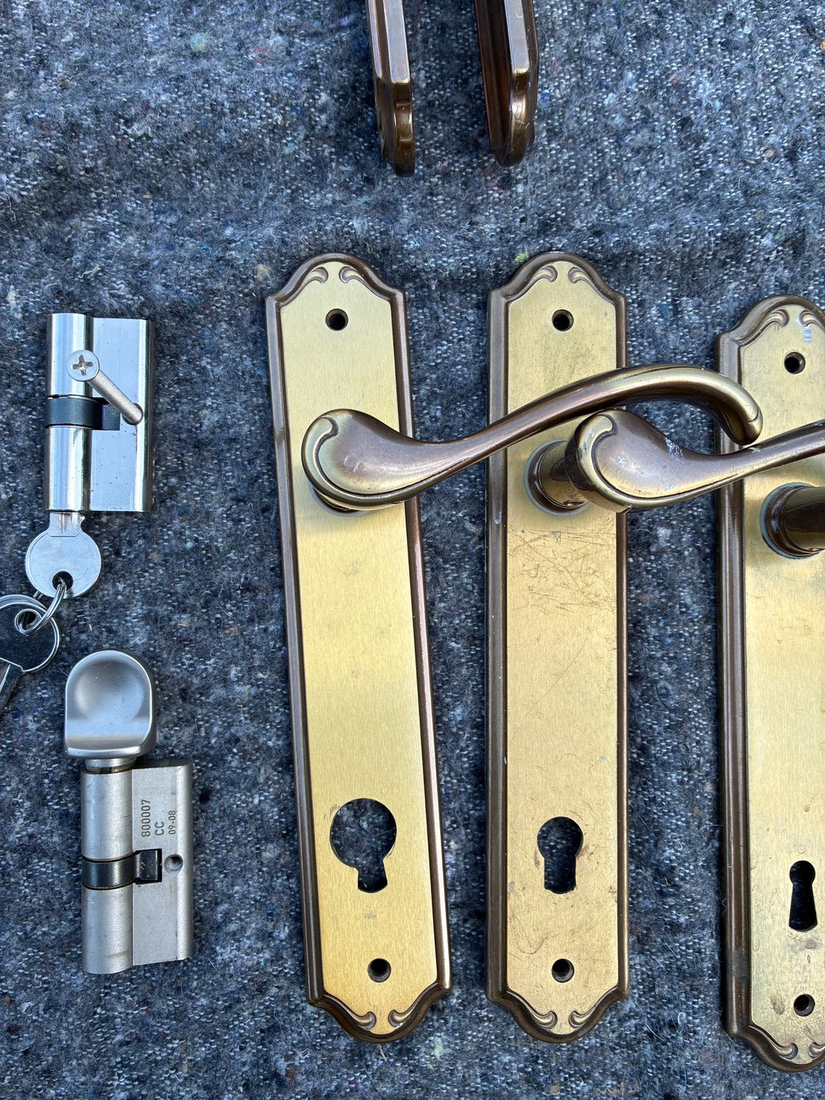 Lot de 8 poignées de porte, Enlèvement ou Envoi, Utilisé