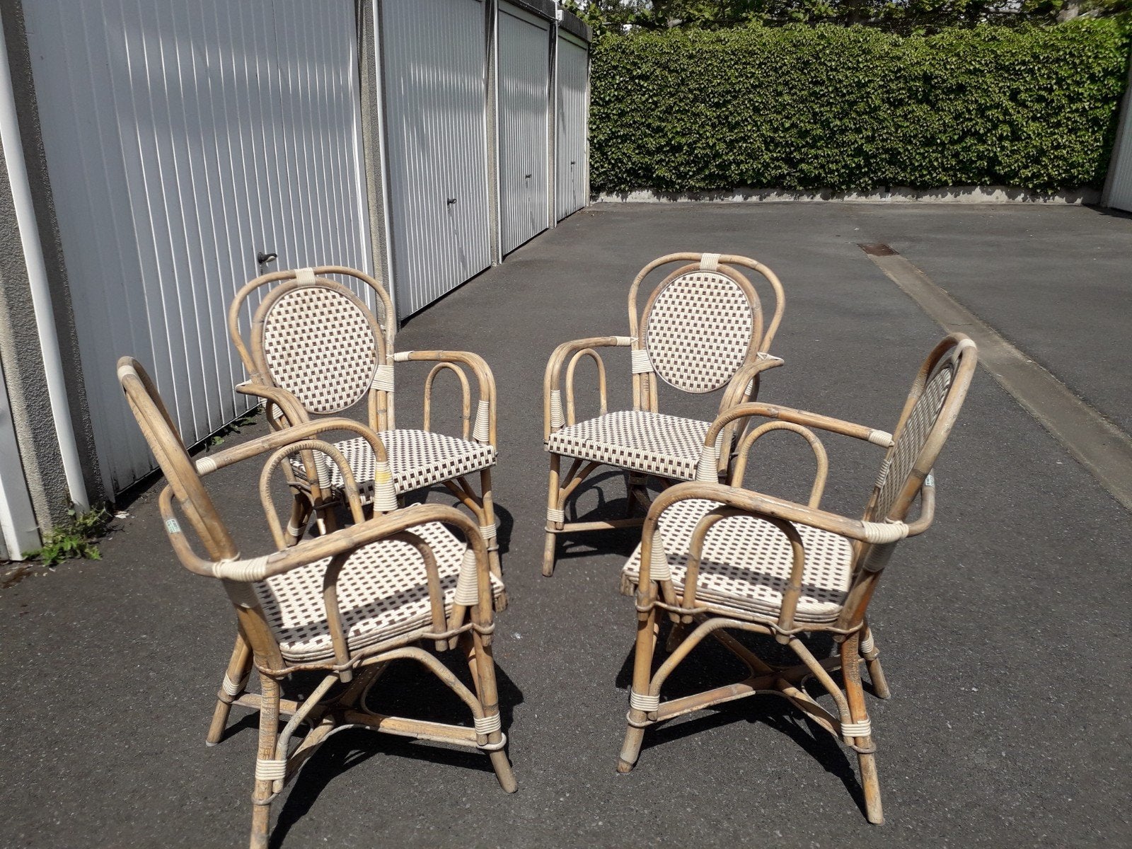 mooie stoeltjes voor buiten 4stuks, Tuin en Terras, Tuinstoelen, Ophalen