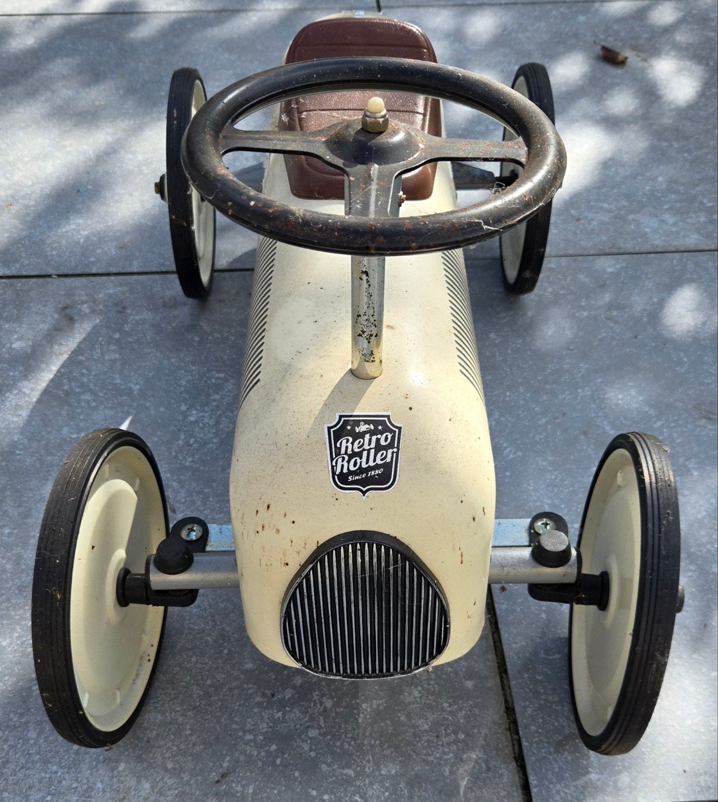 metalen retro loopauto merk Retro Roller, Kinderen en Baby's, Ophalen, Gebruikt, Loopvoertuig