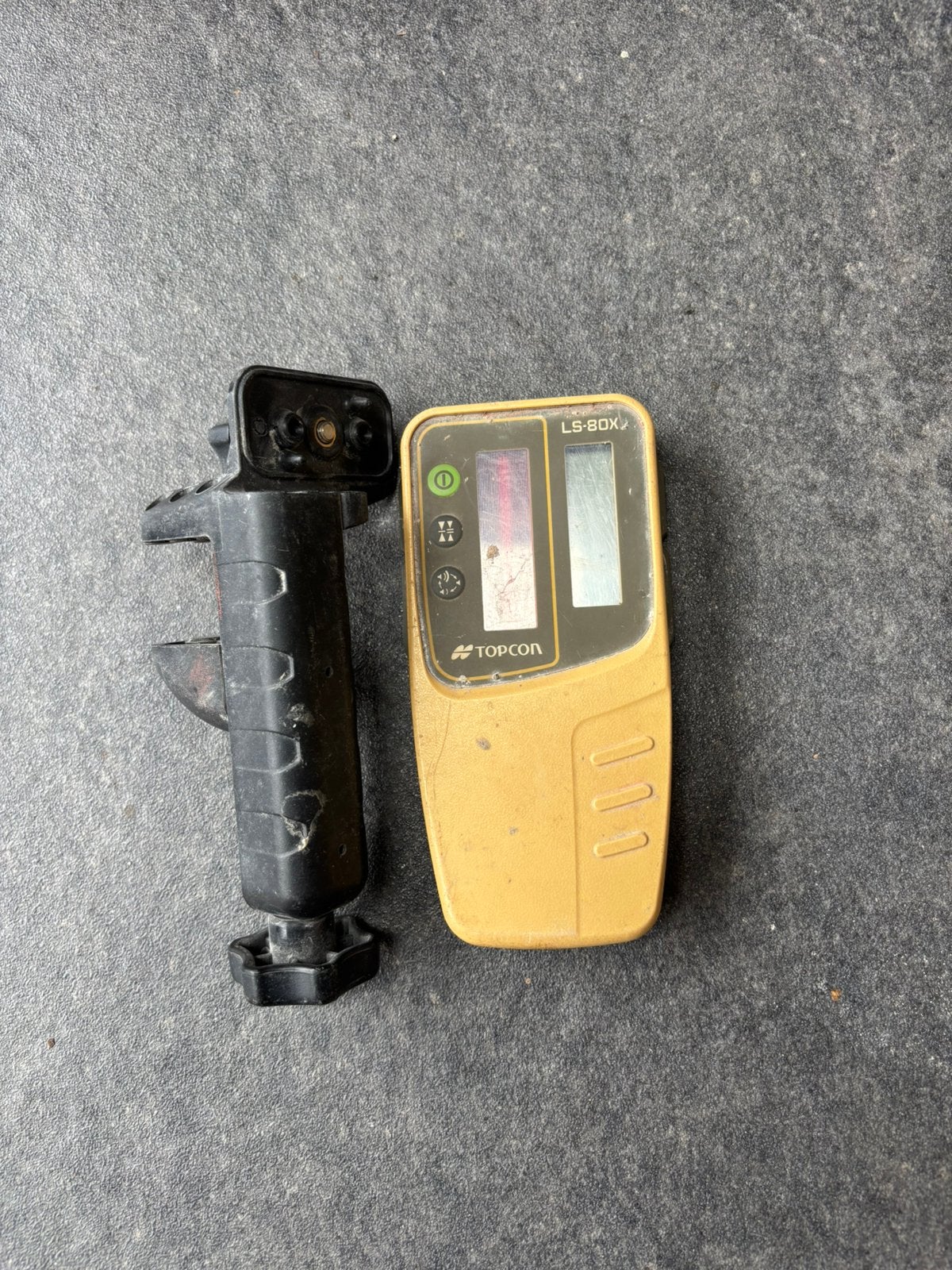 Topcon LS-80X laserontvanger met originele baakklem/houder., Enlèvement ou Envoi, Comme neuf