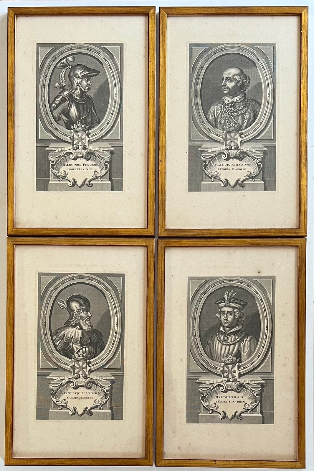 42 kopergravures – Graven van Vlaanderen, ca. 1732–1735, Ophalen, Portret, Ingelijst, Gravure