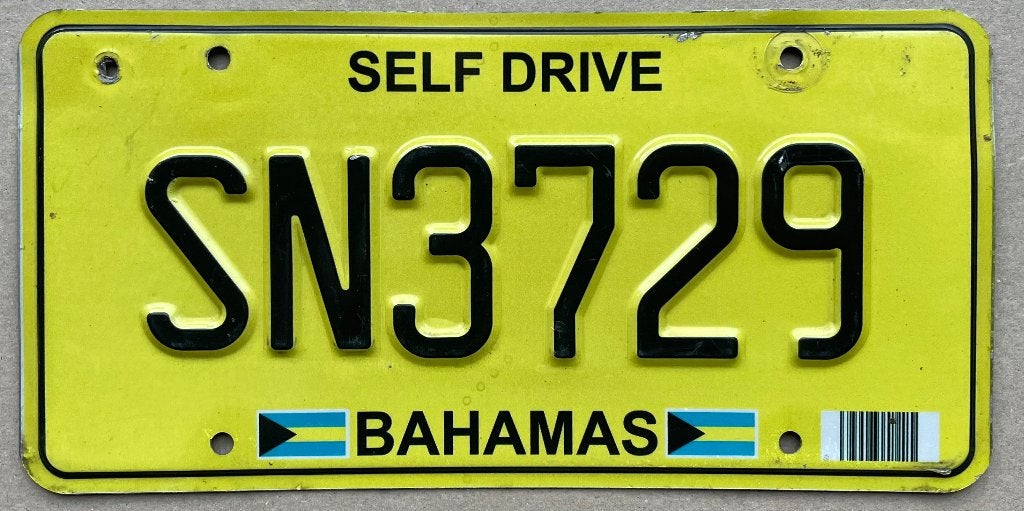 Nummerplaat BAHAMAS plaque d'immatriculation Caribbean, Enlèvement ou Envoi, Comme neuf