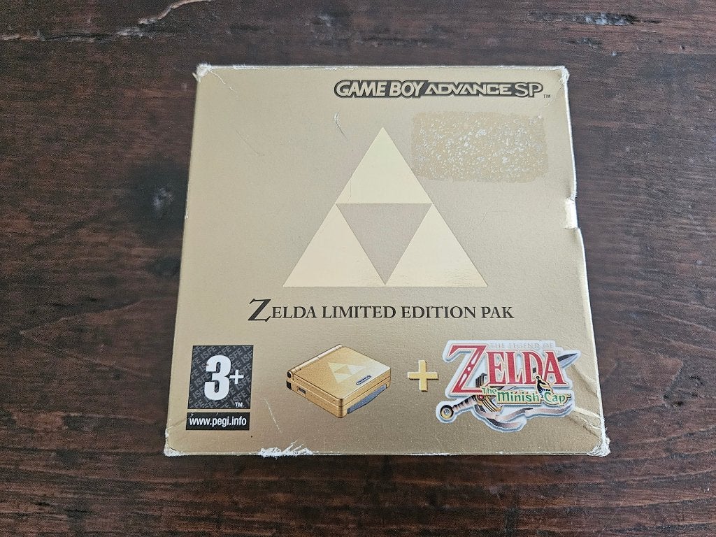Gameboy Advance SP Zelda Limited Edition Pak, Consoles de jeu & Jeux vidéo, Consoles de jeu | Nintendo Game Boy, Enlèvement ou Envoi