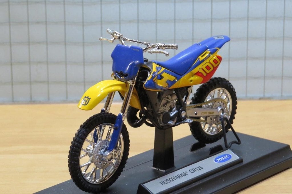 Husqvarna CR125 1:18 welly, Hobby en Vrije tijd, Modelauto's | 1:18, Ophalen of Verzenden, Nieuw, Motor, Welly