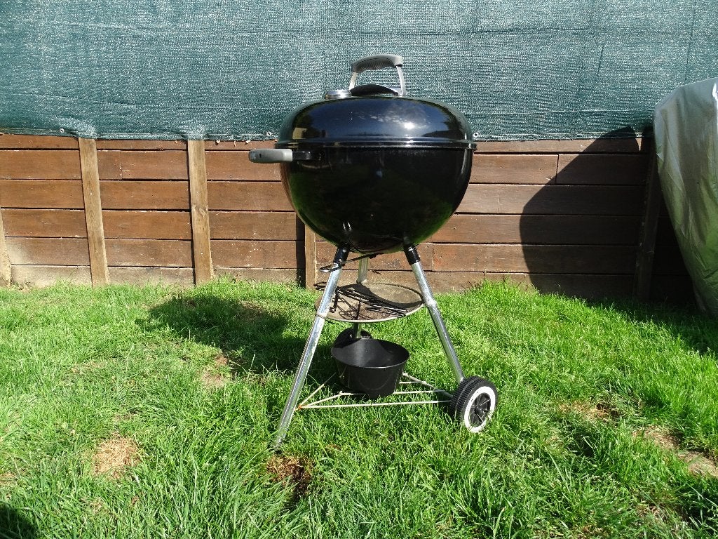 Weber houtskoolbarbecue 47 cm met thermometer + hoes, Ophalen, Gebruikt, Weber