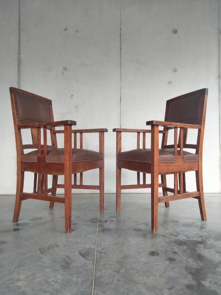 prijs per stuk Art Deco Amsterdamse School fauteuil brocante, Enlèvement