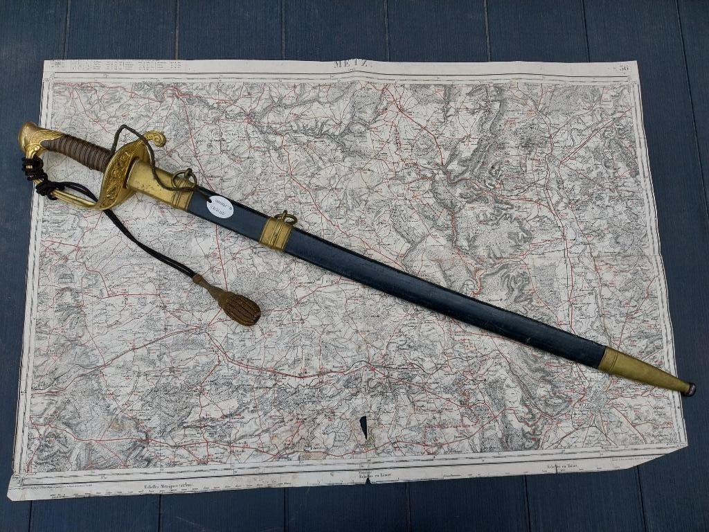Sabre officier d'infanterie 1845 nominatif, Enlèvement ou Envoi, Armée de terre, Épée ou sabre