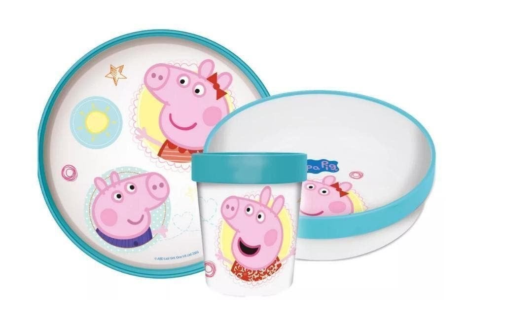Peppa Pig Kinderservies / Dinerset / Eetsetje - Magnetron, Kinderen en Baby's, Ophalen of Verzenden, Nieuw
