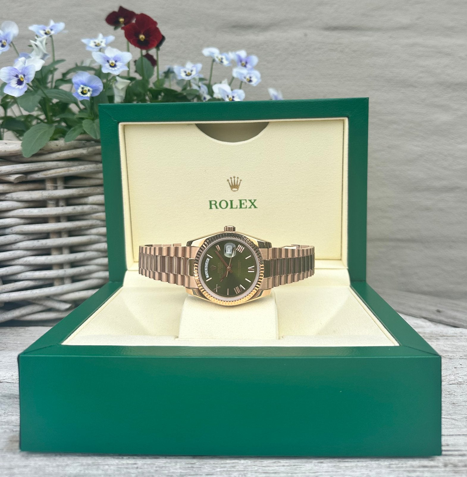 Rolex Day-Date, Ophalen of Verzenden, Nieuw, Goud, Rolex