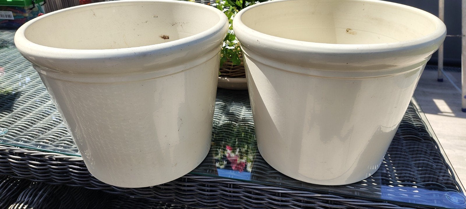 Cachepots twee stuks., Ophalen