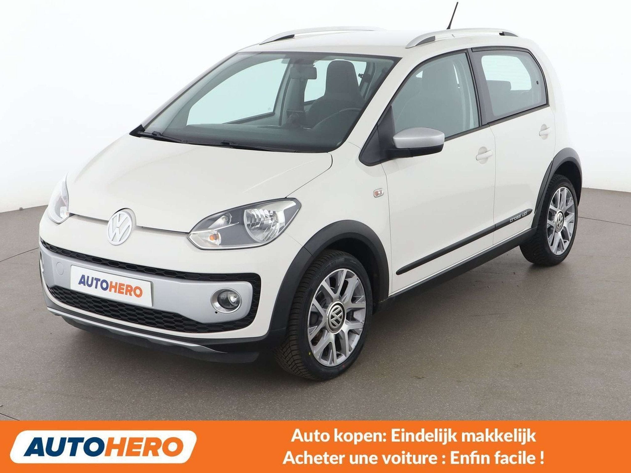 Volkswagen up! 1.0 Cross up! (bj 2015, automaat), Auto's, 4 zetels, Stof, Up!, Wit