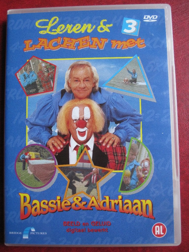 Leren en lachen met Bassie & Adriaan 3, Cd's en Dvd's, Dvd's | Kinderen en Jeugd, Alle leeftijden, Tv-serie, Zo goed als nieuw