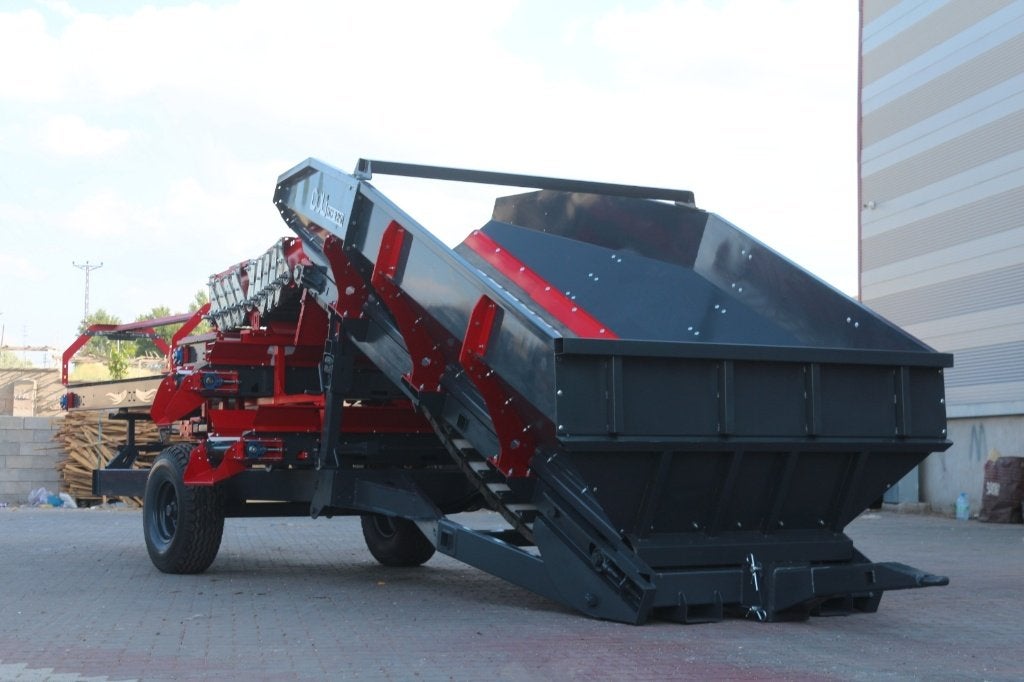 aardappel sorteermachine, Ophalen