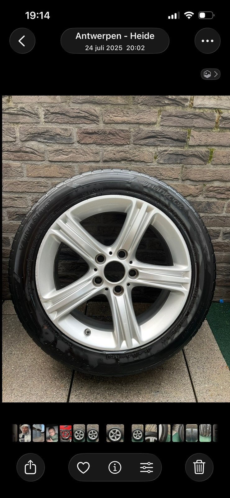 Bmw velgen met heel goede banden, Auto-onderdelen, Banden en Velgen, Ophalen, Band(en)