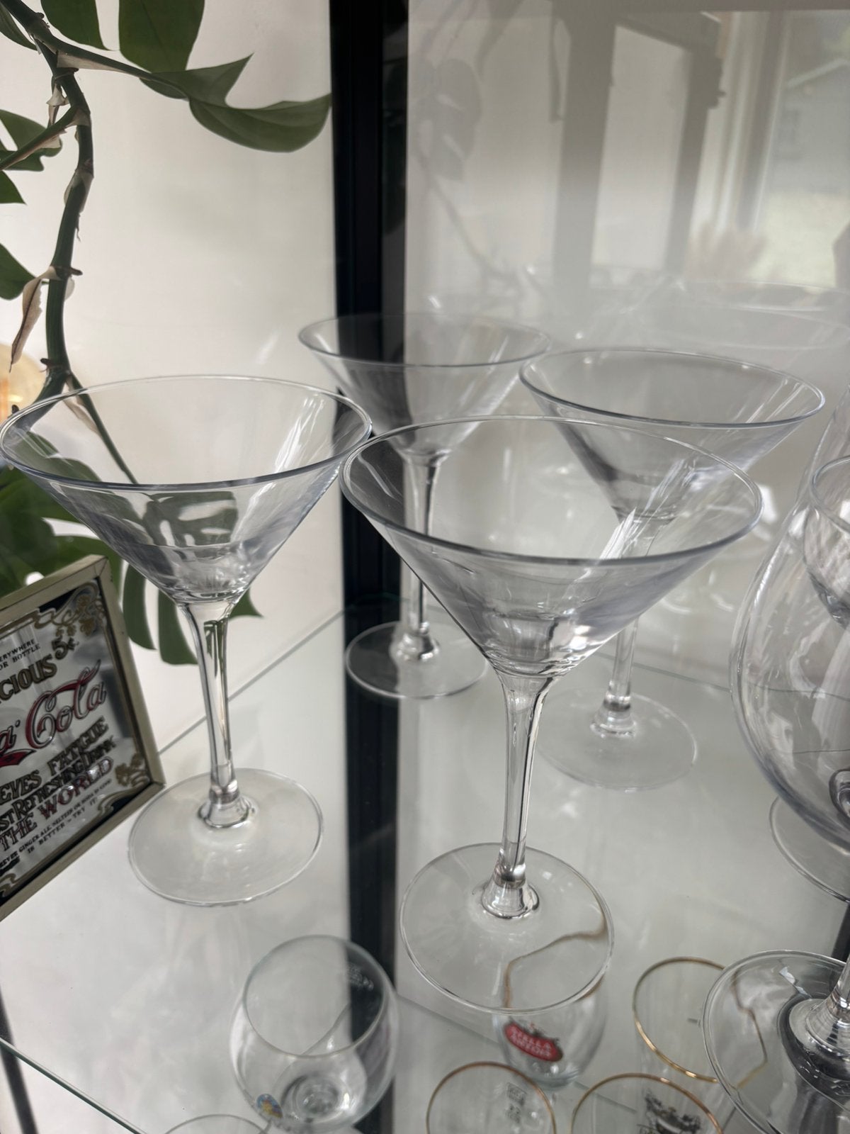 4 cocktailglazen, Ophalen, Zo goed als nieuw