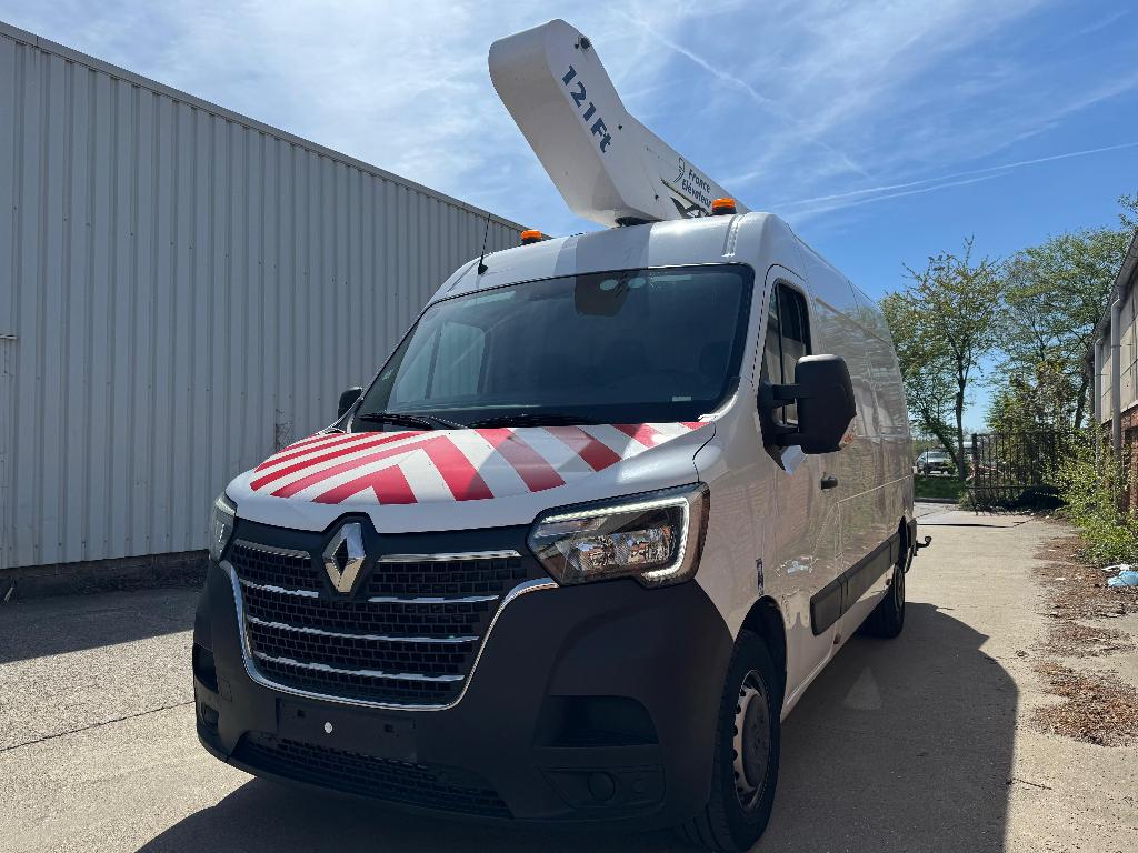 RENAULT MASTER L2H2 2.3 DIESEL 2022 HOOGWERKER LIFT 45000 KM, Auto's, Bestelwagens en Lichte vracht, Voorwielaandrijving, Stof