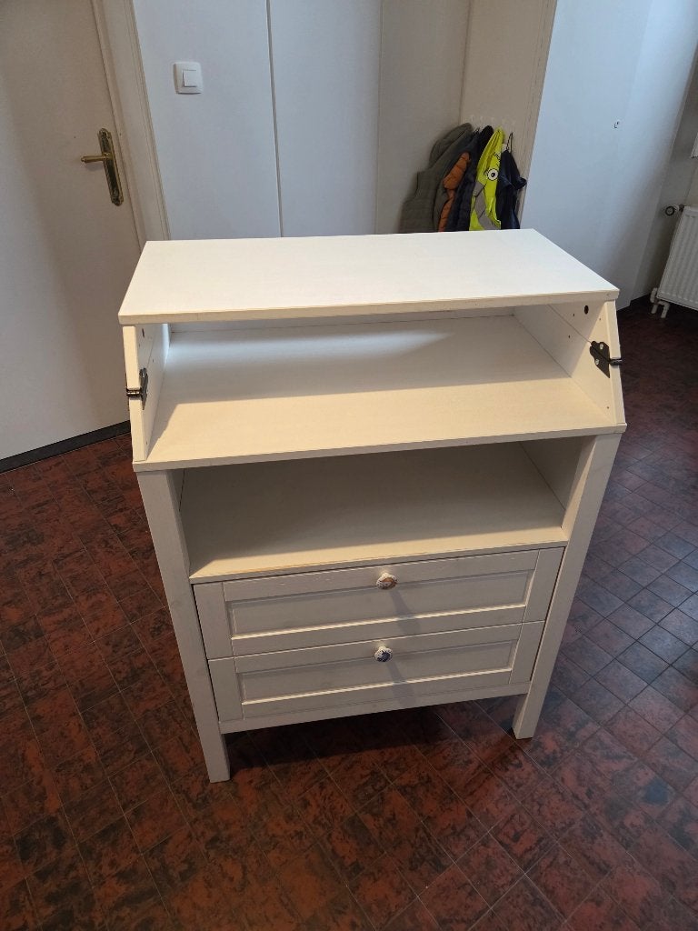 Ikea Sundvik commode en ladekast wit, 90 à 105 cm, Enlèvement, Utilisé, 75 à 100 cm