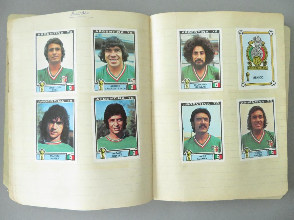schrift panini Argentinie 78 x 73 st , Euro 76 x 41 st , 35, Ophalen of Verzenden, Gebruikt, Poster, Plaatje of Sticker