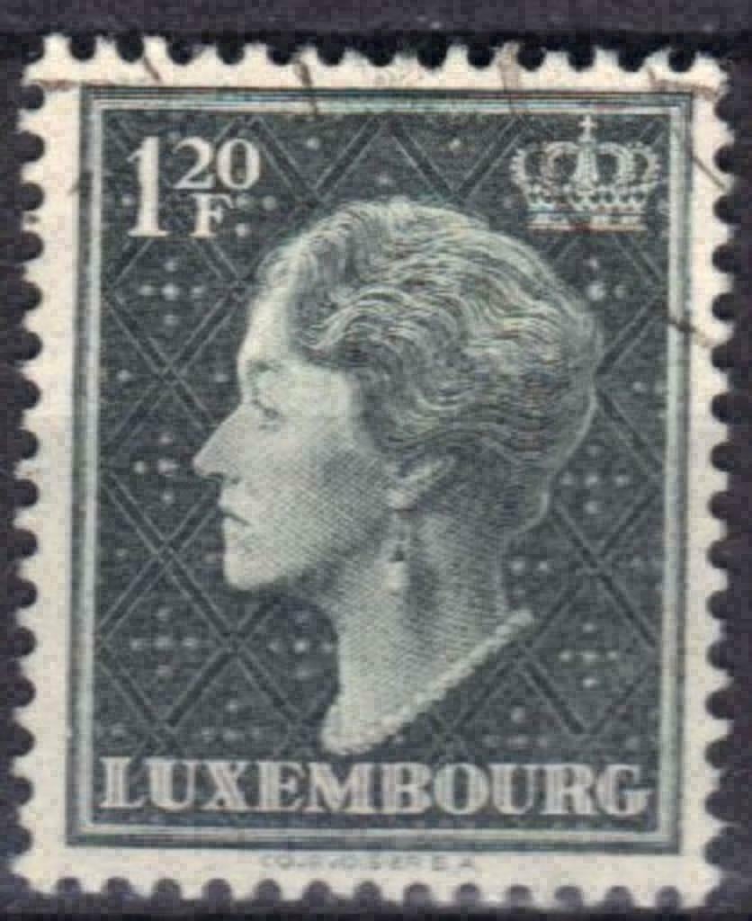 Luxemburg 1948-1953 - Yvert 418A - Charlotte (ST), Verzenden, Luxemburg, Gestempeld