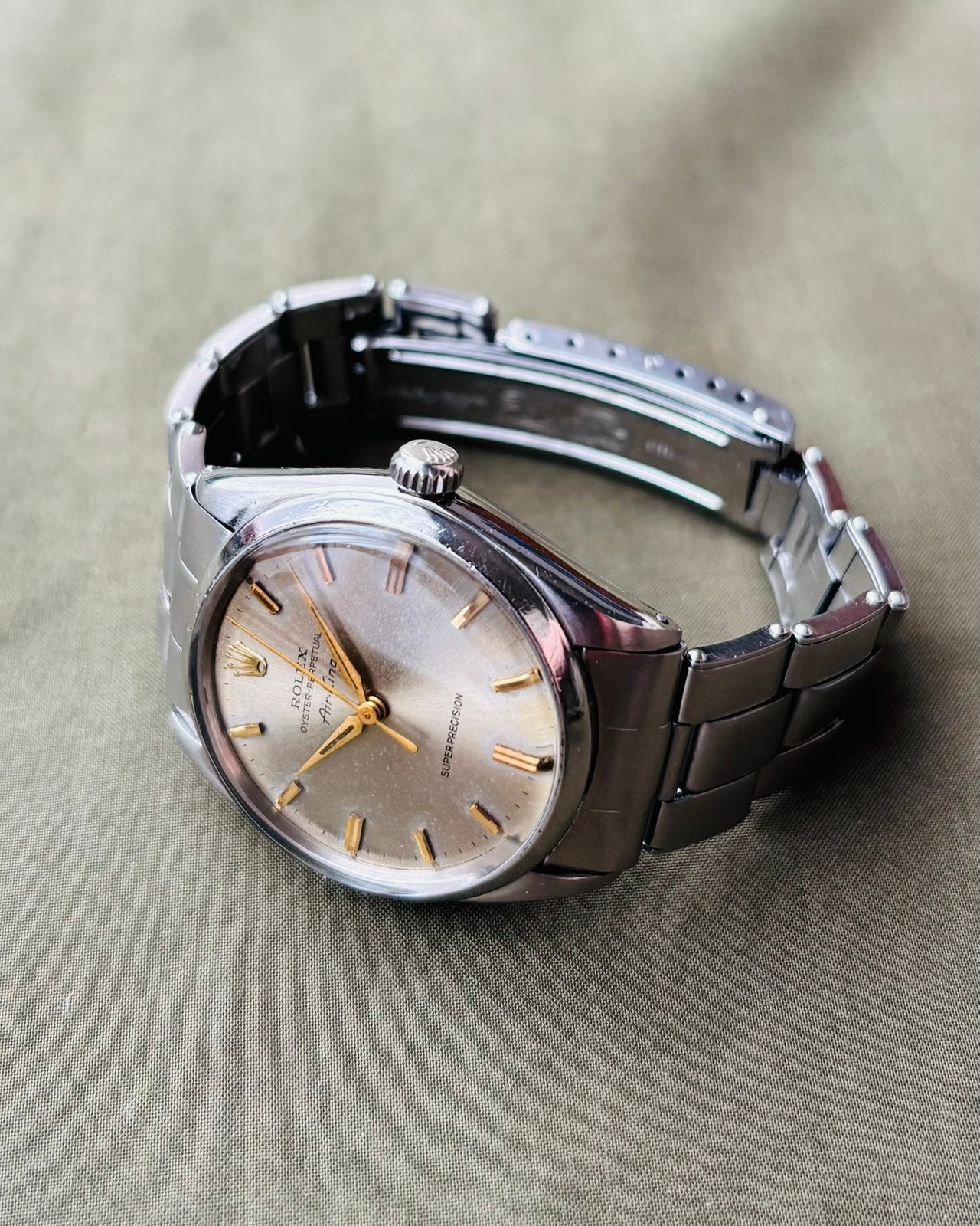 Rolex Air-King 5500, Staal, Gebruikt, Polshorloge, Ophalen of Verzenden