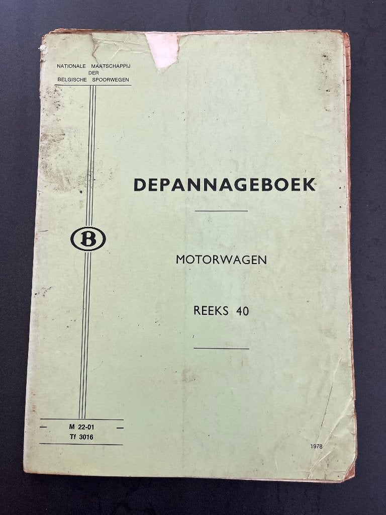 Depannageboek MW reeks 40 (NMBS/SNCB), Ophalen of Verzenden, Gelezen, Trein