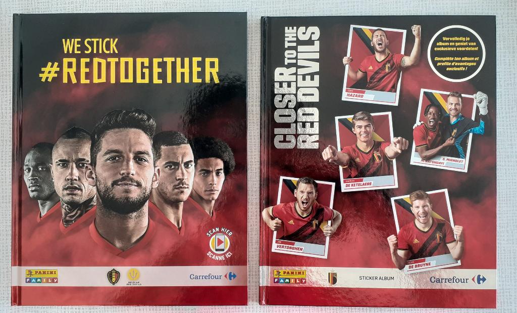 Rode duivels stickerboeken en strips, Enlèvement ou Envoi, Comme neuf, Livre ou Revue