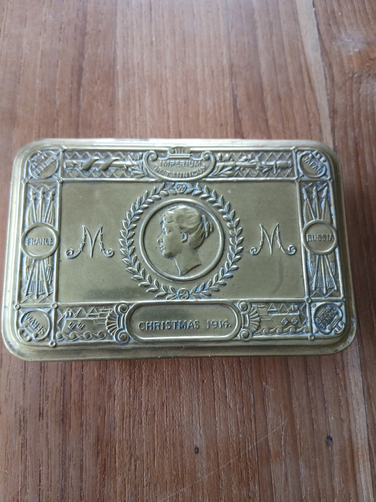 WW1 Princess Mary Christmas gift box 1914, Ophalen of Verzenden