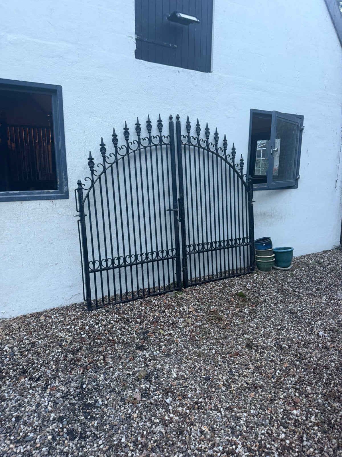 dubbele poort te koop, Tuin en Terras, Ophalen, Gebruikt, Overige materialen
